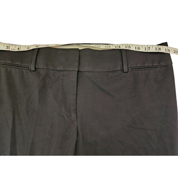 Loft Straight Leg Black Stretch Marisa Trouser Dress Pants Size 14 - Picture 6 of 10